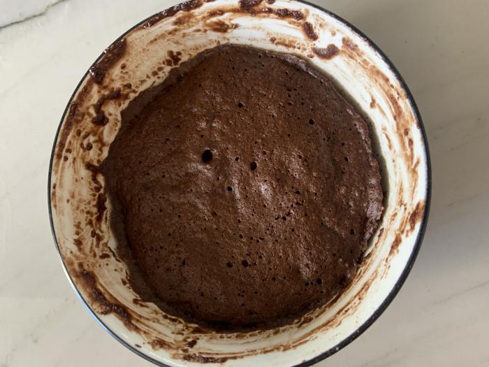 Bolinho de caneca de chocolate