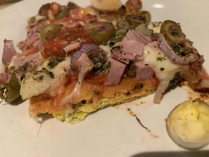 Pizza Low-carb 2 (“massa” de ovos)